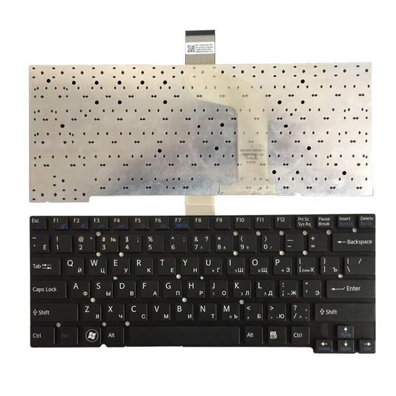 New Russian Keyboard For Sony SVT14112CXS SVT14113CXS SVT14115CXS SVT14117CXS  WITHOUT Frame black laptop Keyboard  RU