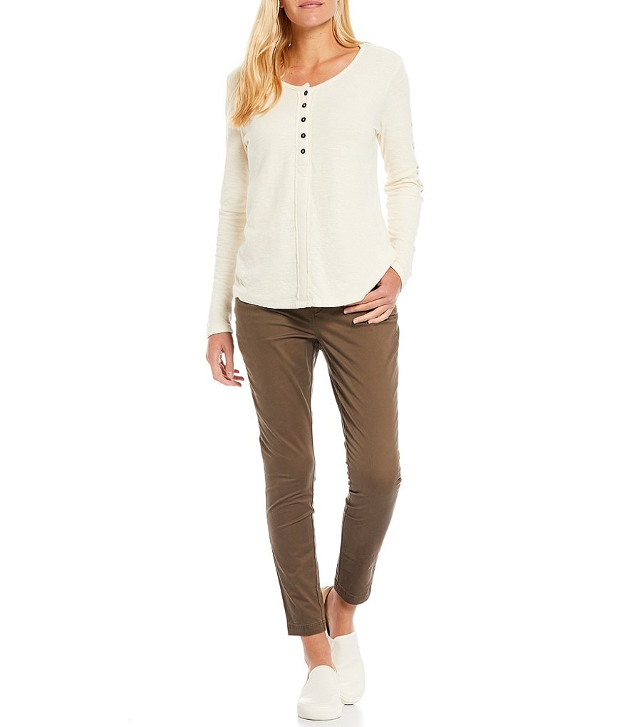 Aventura Blake Mid-Rise 5-Pocket Organic Cotton Twill Skinny Pants