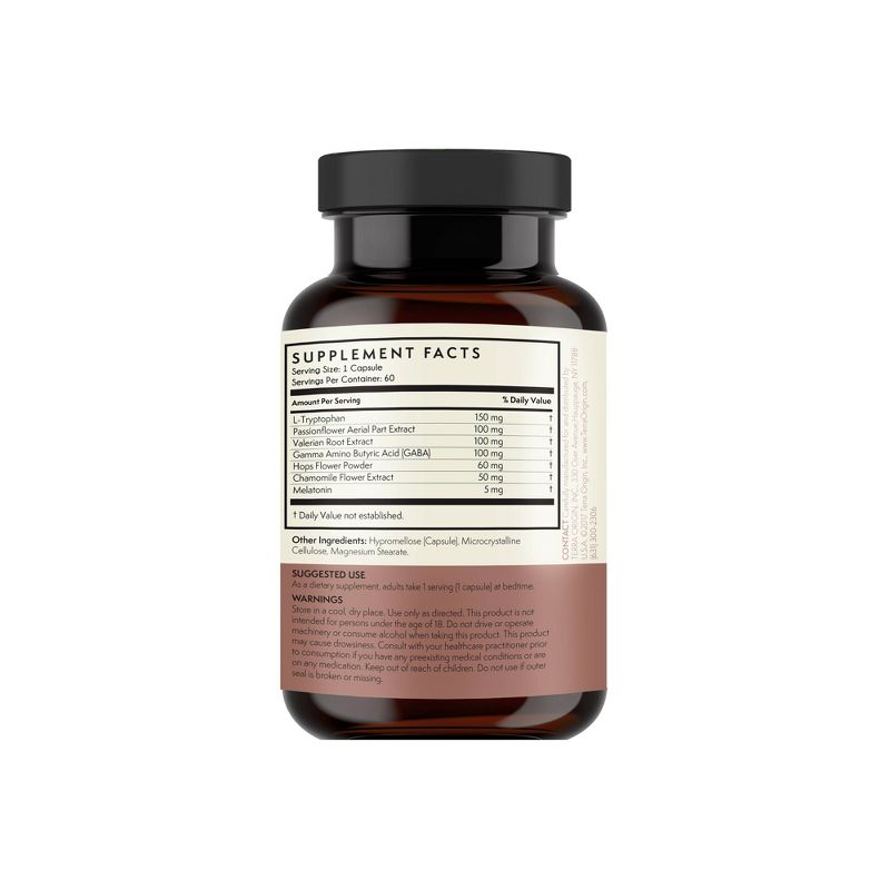 Terra Origin Healthy Sleep Wake Cycle Dietary Supplements - 60ct