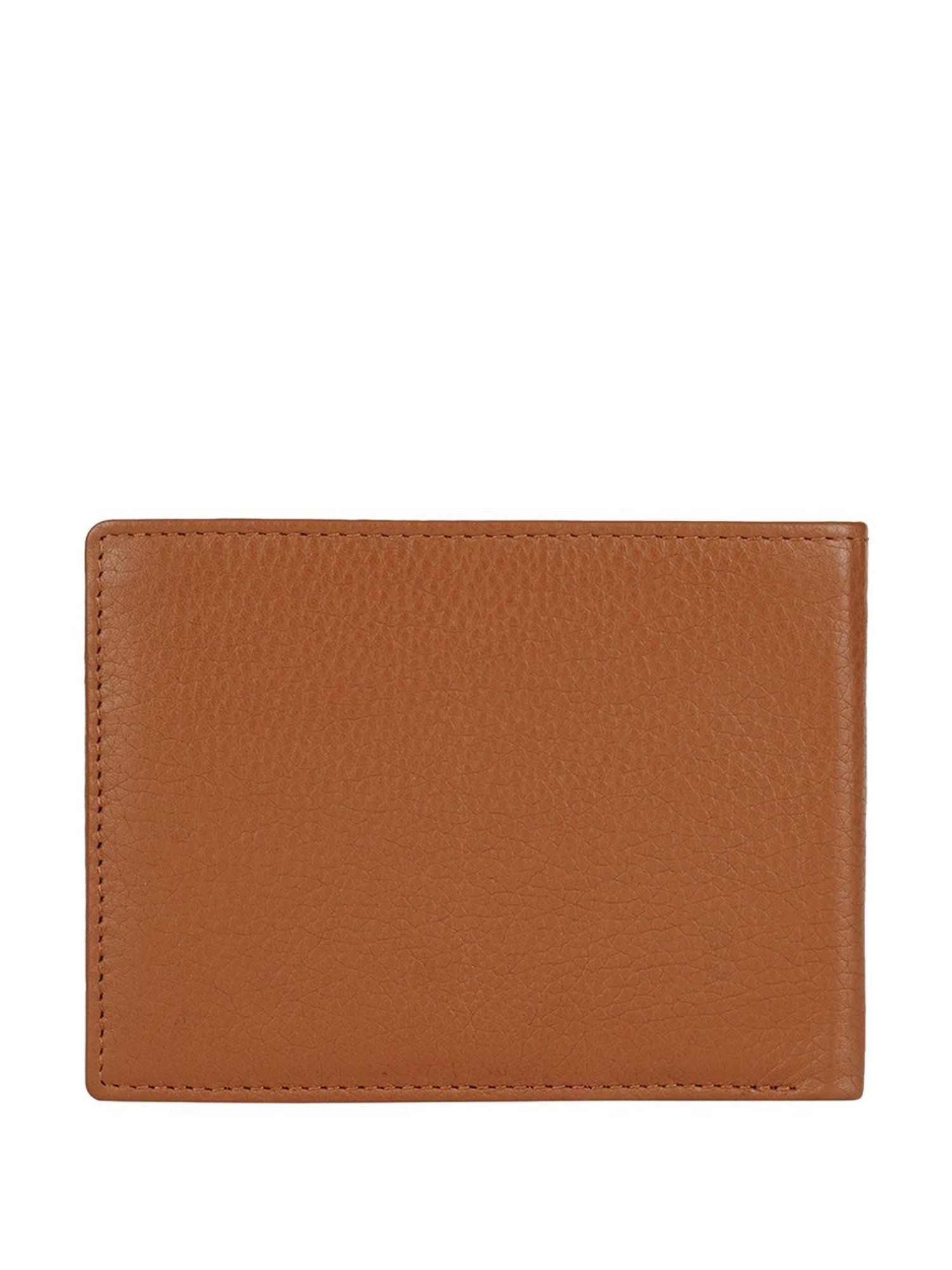 PERQUISITE Brown Casual Leather Bi-Fold Wallet for men