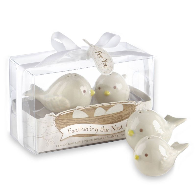 12ct Feathering the Nest Ceramic Birds Salt & Pepper Shakers