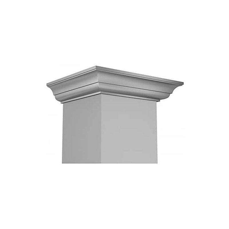 ZLINE KL3CRN36 36 Inch 400 CFM Mount Wall Ductless Crown Molding Range Hood with LED Lights and 4 Speed Exhaust Fans, Stainless Steel