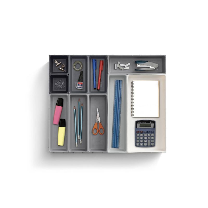 Joseph Joseph 10pc Box Drwarer Organizer Set - Gray