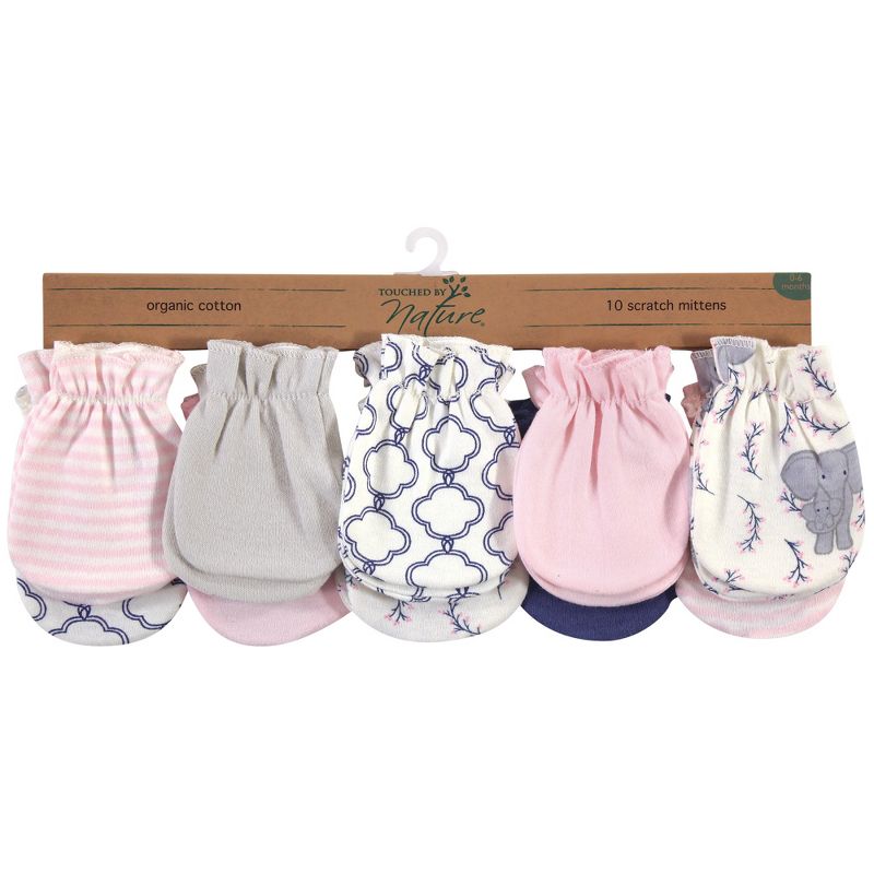 Luvable Friends Baby Cotton Scratch Mittens 4pk, Owl, One Size