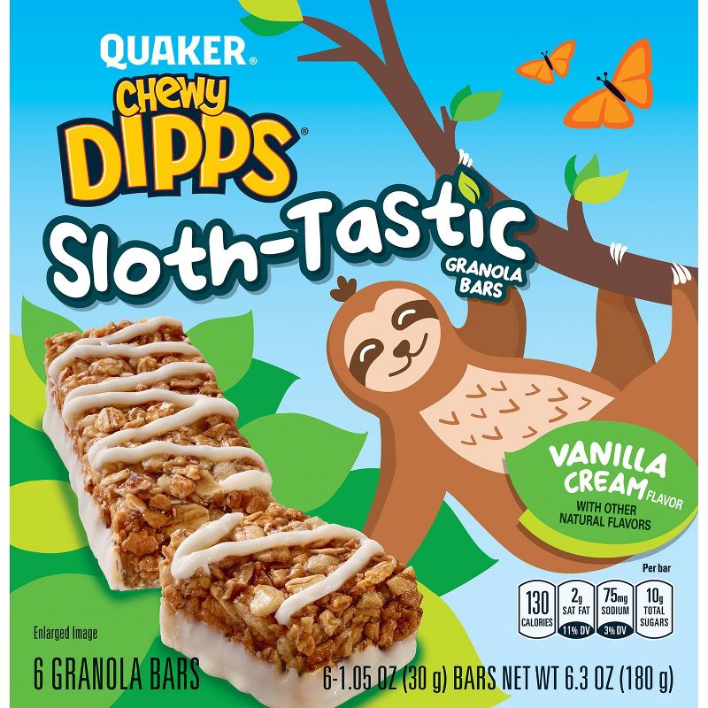 Quaker Chewy Dipps Sweet Vanilla - 6.3