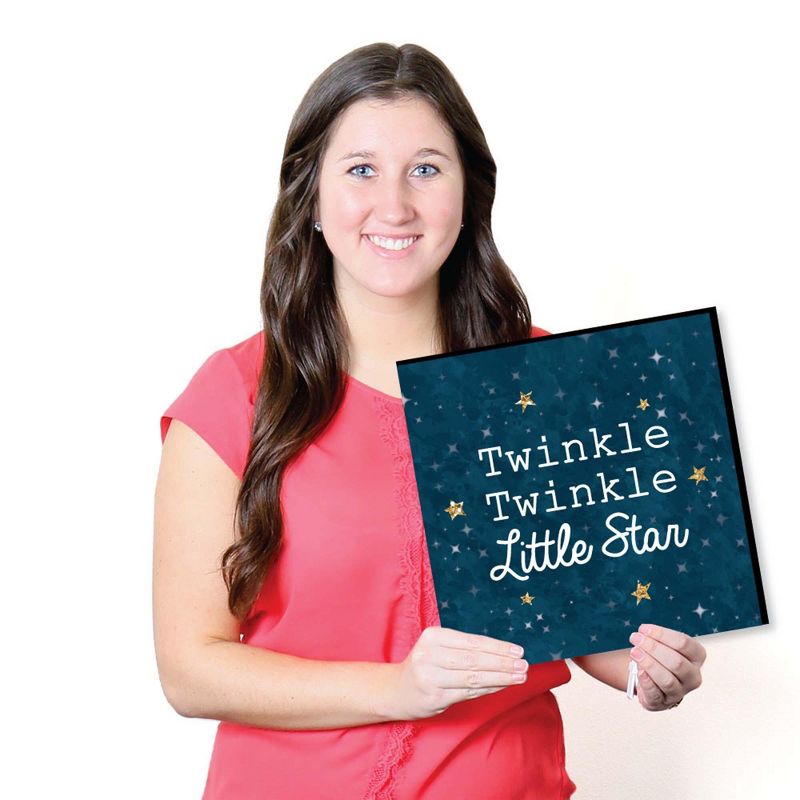 Big Dot of Happiness Twinkle Twinkle Little Star - Kids Room, Nursery & Home Decor - 11 x 11 inches Nursery Wall Art - Set of 4 Prints for baby's room