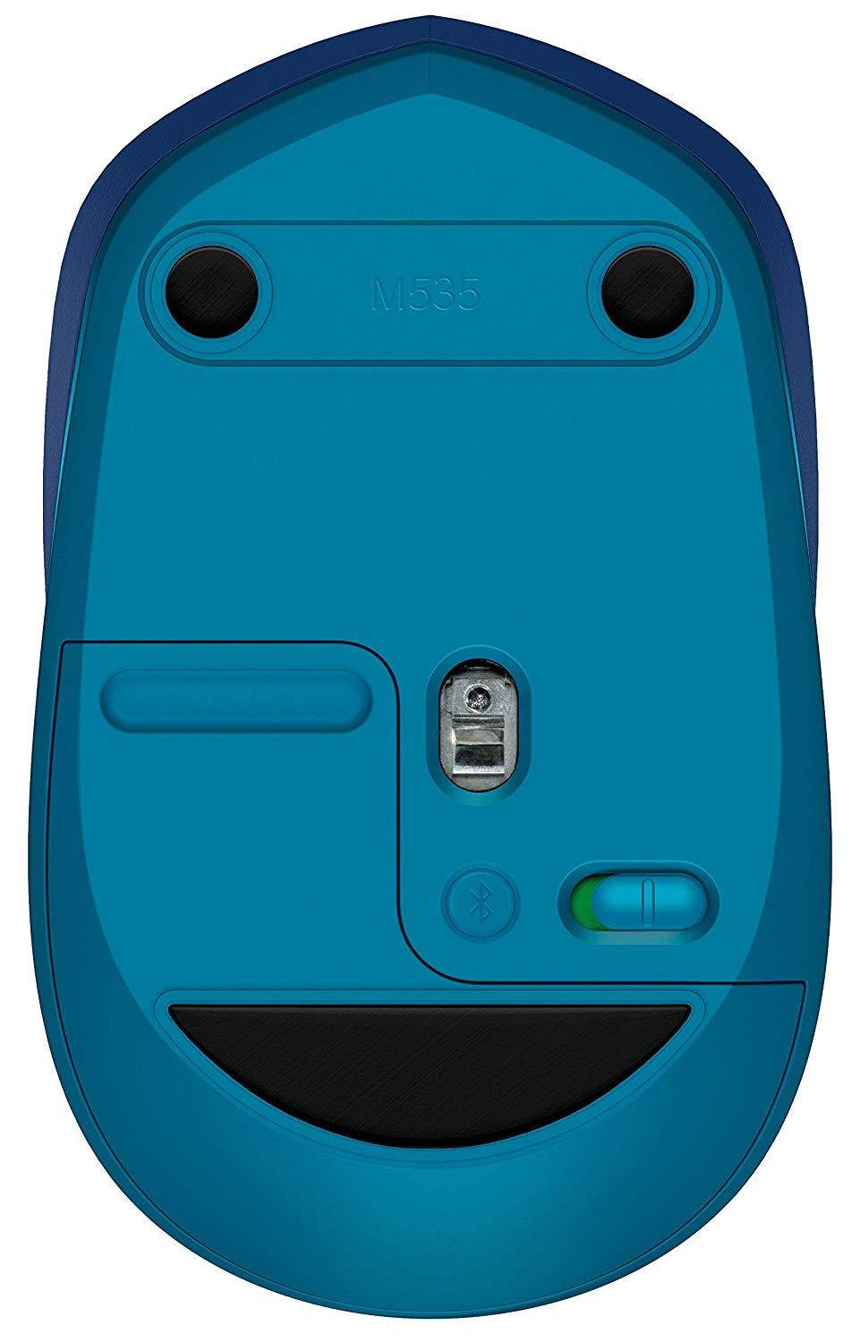 Logitech M535 Compact Bluetooth Wireless Optical Mouse for Mac, Windows, Chrome OS and Android Devices &ndash; Blue