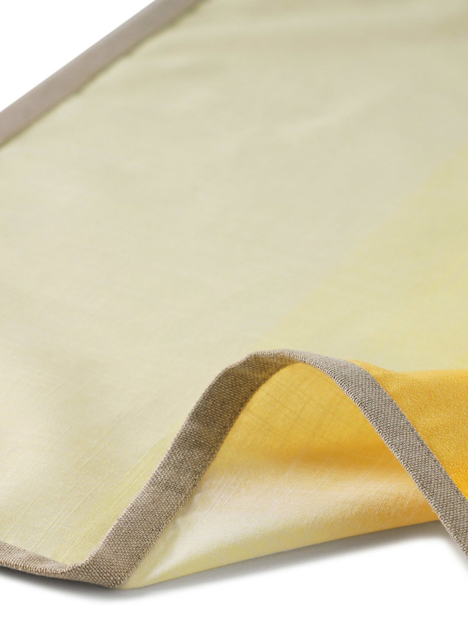 Pure Home and Living Yellow Cotton Solid Table Napkins