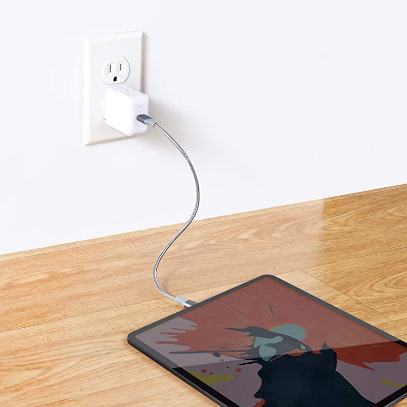 Basics 15W One-Port USB-C Wall Charger for Tablets and Phones - White