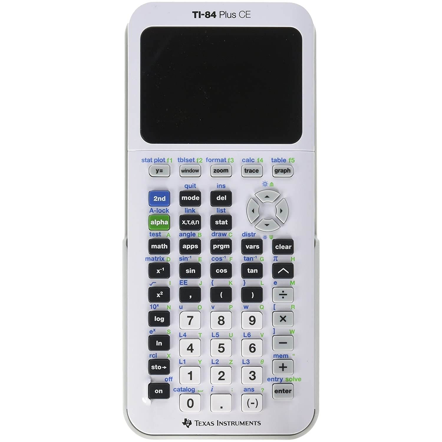Texas Instruments TI-84 Plus CE Graphing Calculator, White