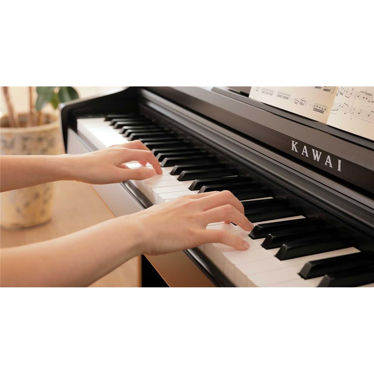 Kawai KDP120 88-Key Digital Piano with Bench, Premium Rosewood #KDP120R