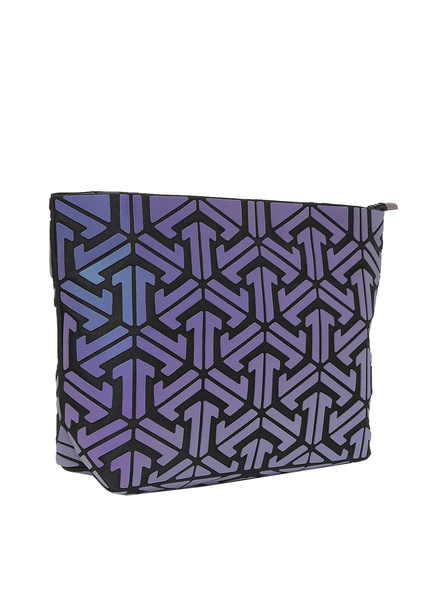 Baomi Purple Textured Medium Sling Handbag