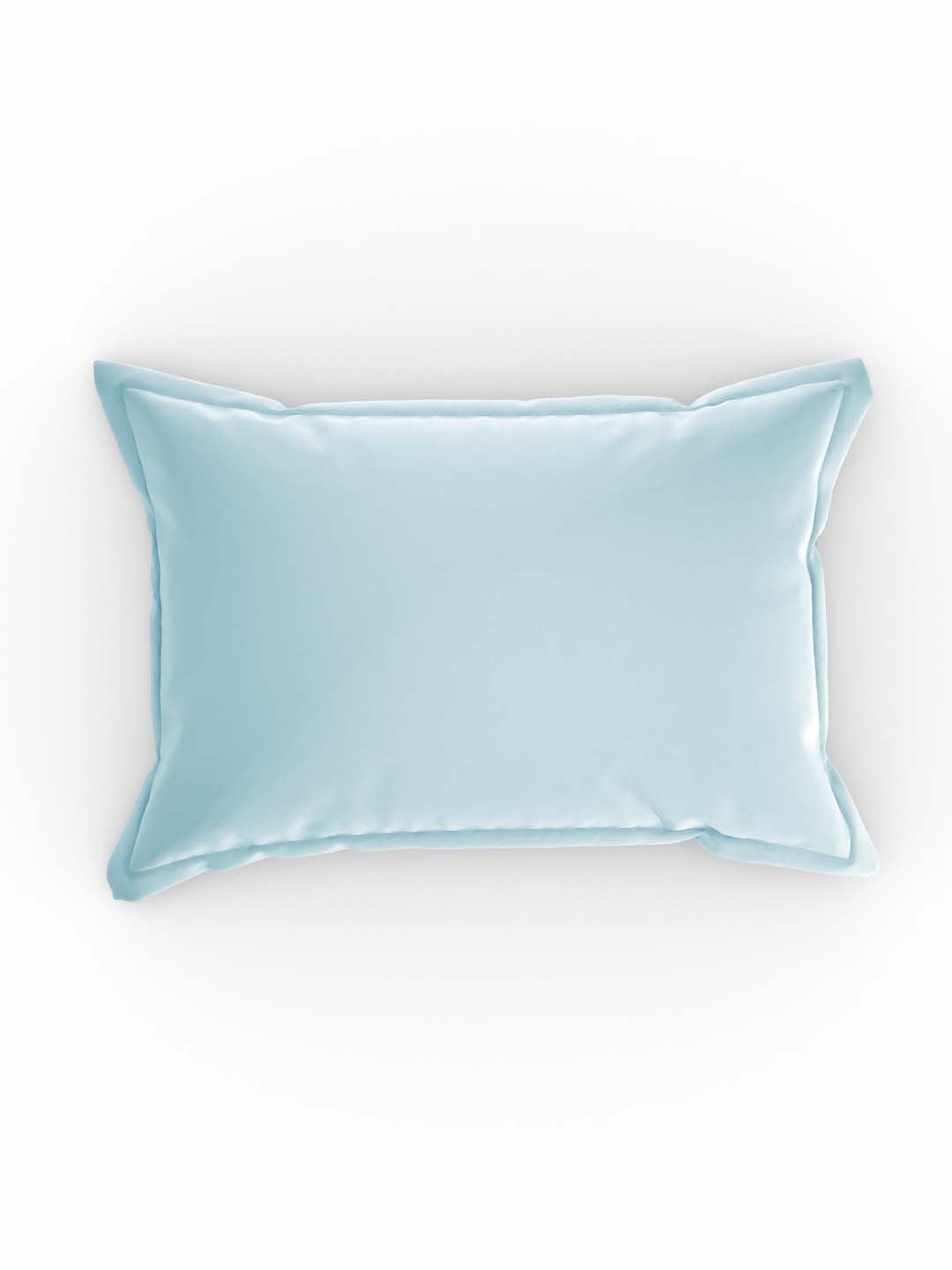 Pizuna 100% Cotton 400 TC Pillow Cover, Standard, Light Blue, 2 Pieces
