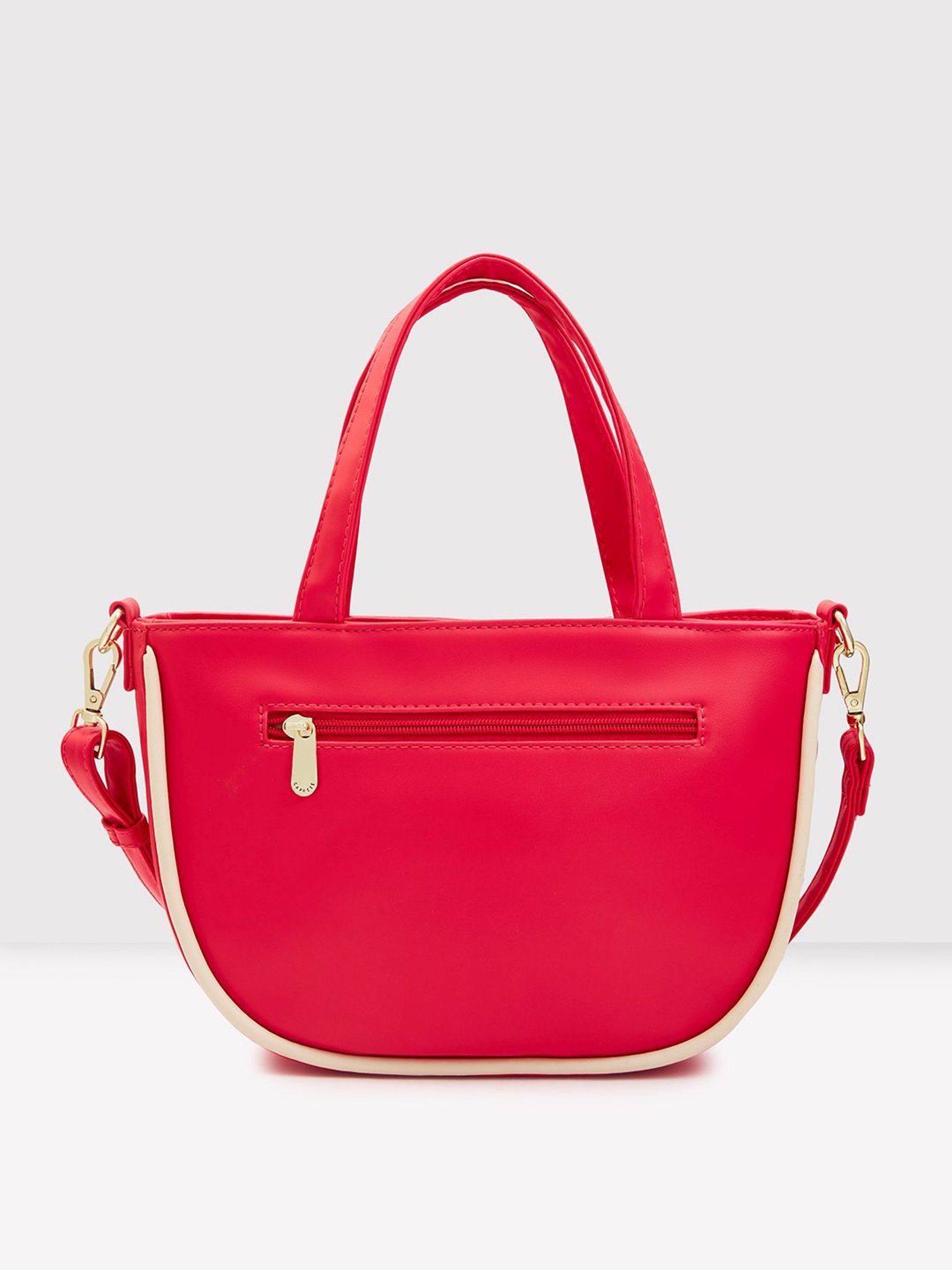 Caprese Magenta Solid Medium Handbag