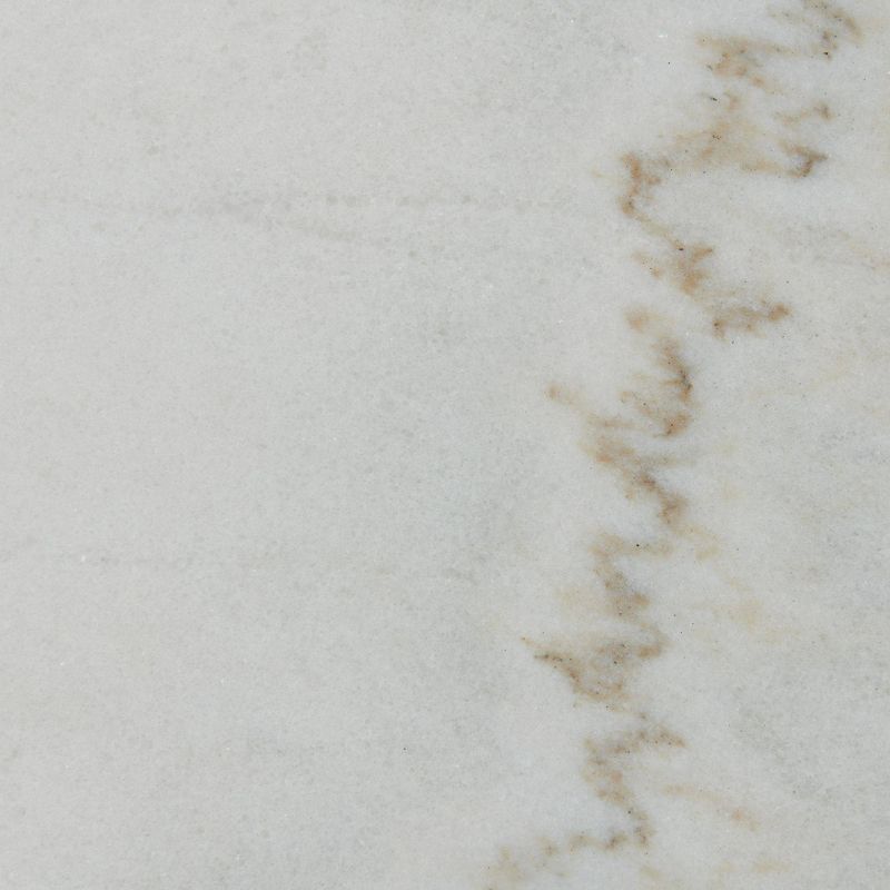 Carlo Round Coffee Table with Marble Top White - Picket House Furnishings