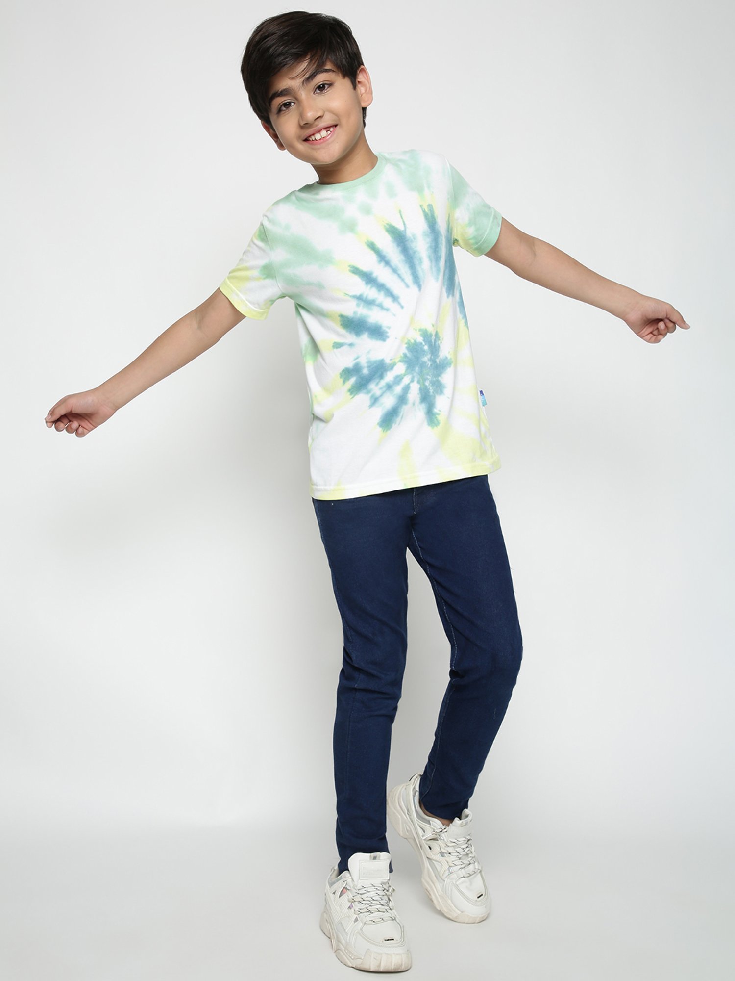 Lil Tomatoes Kids Multicolor Tie Dye T-Shirt