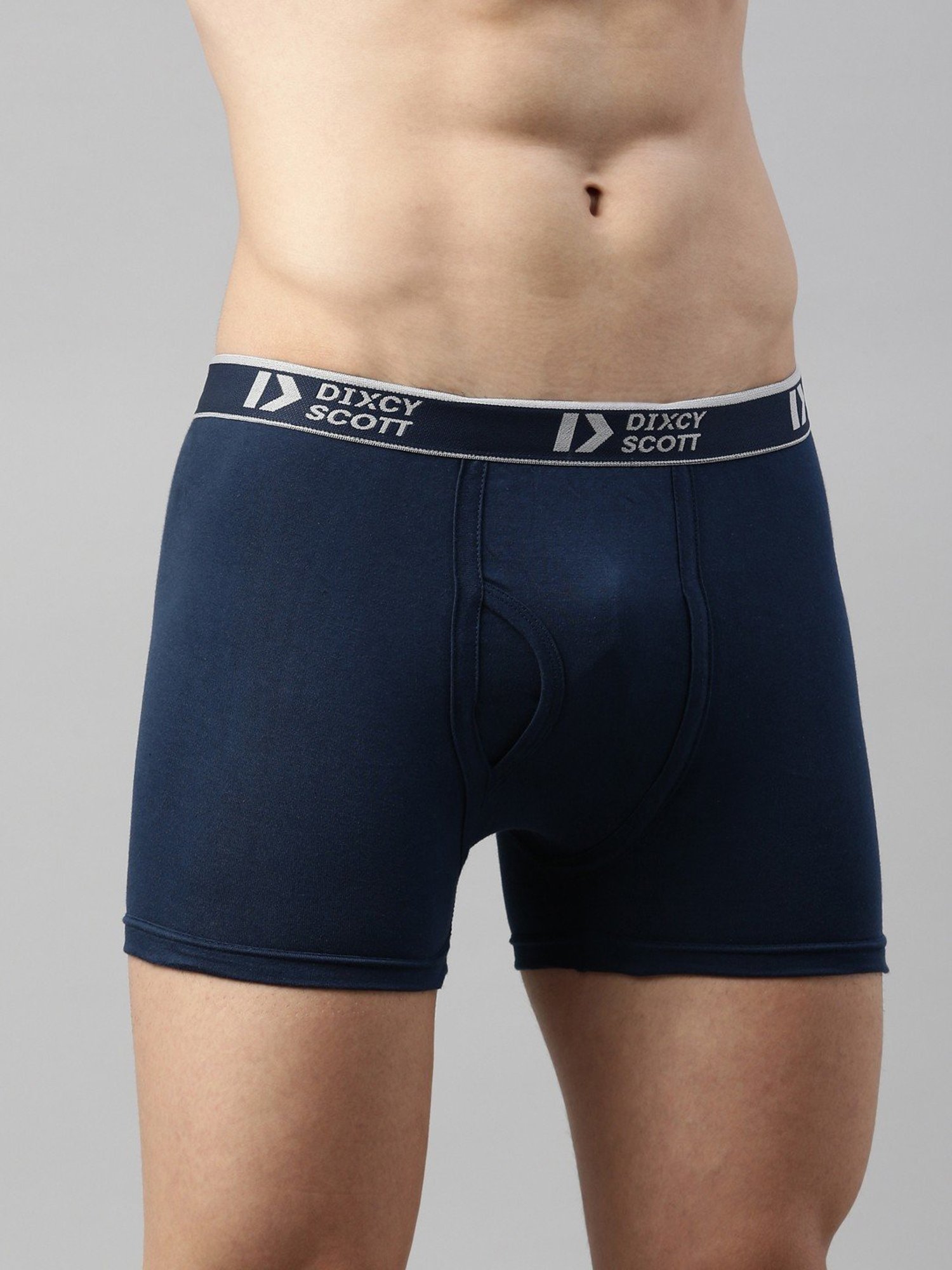 Dixcy Scott Originals Blue Cotton Regular Fit Trunks