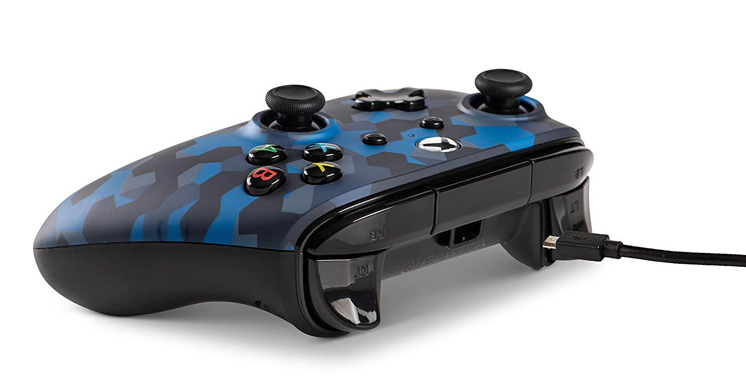 PowerA Wired Controller - Stealth Blue Camo For Xbox One 1508488-01