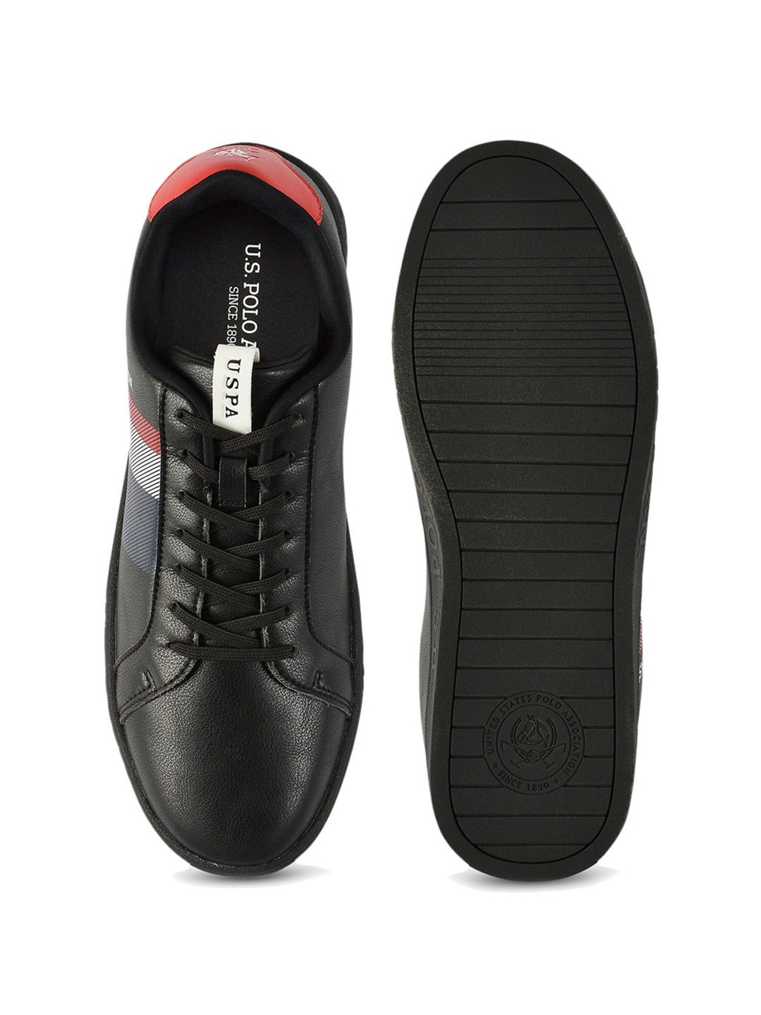 U.S. Polo Assn. Men's GLINTON 2.0 Core Black Casual Sneakers