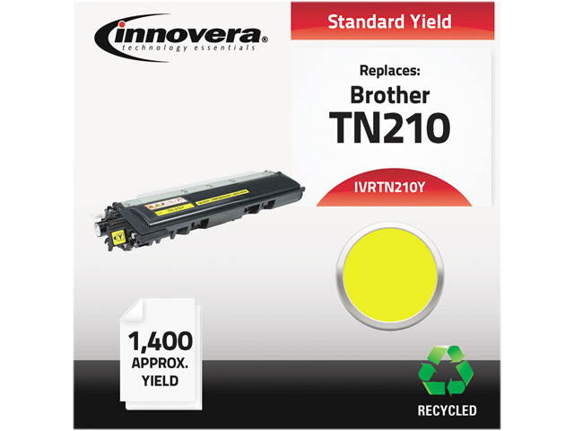 Innovera IVRTN210Y Compatible Remanufactured TN210Y Toner, Yellow