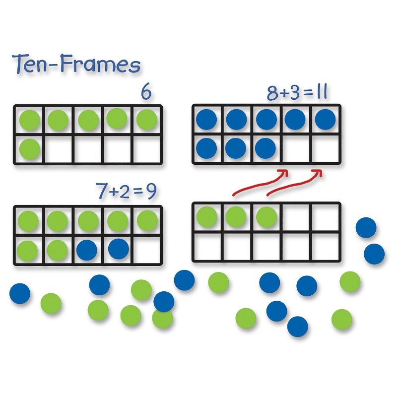 Learning Resources Giant Magnetic Ten-Frame Set, Set of 4