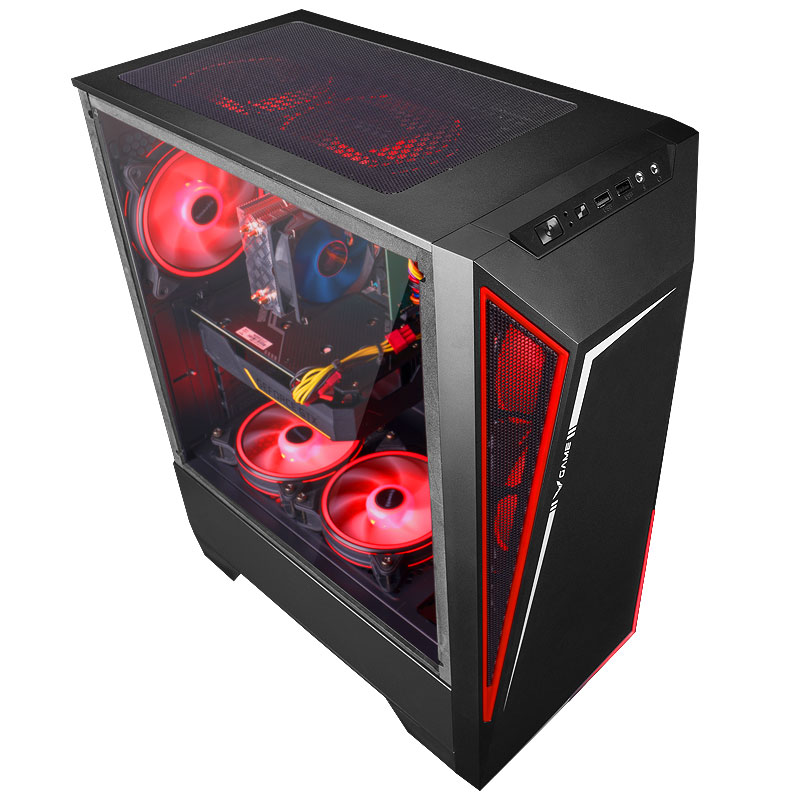 IPASON - Gaming Desktop - i3 10100 4 Core up to 4.3GHz - GTX 1050Ti 4GB - 240GB SSD - 8GB DDR4 - Windows 10 home - Gaming PC