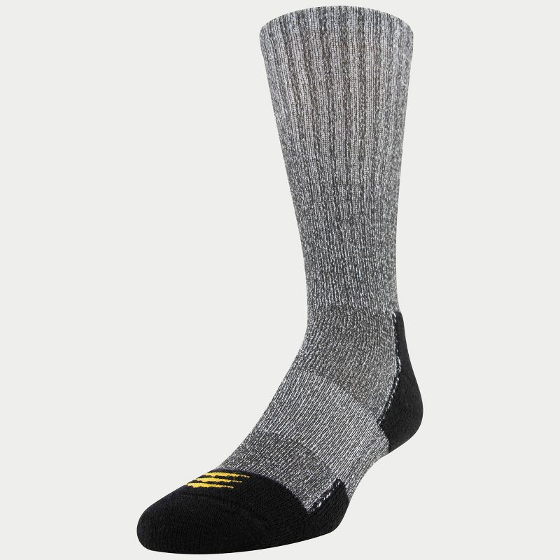 PowerSox Men's Workwear 6pk Crew Athletic Socks - Rust/Teal 6-12.5