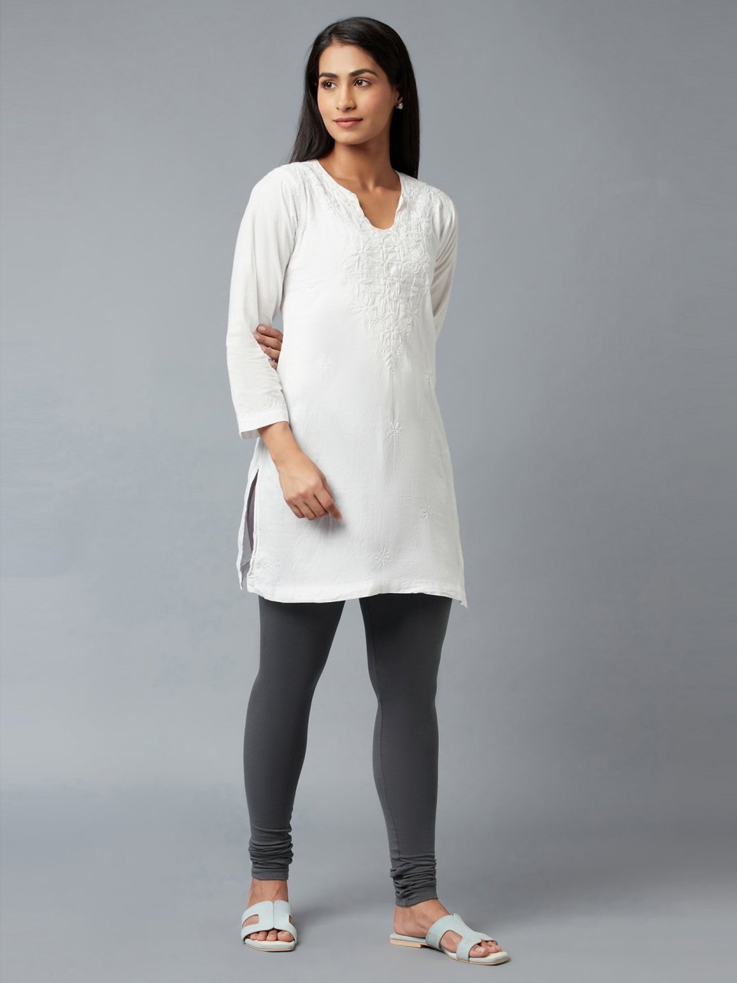 Elleven from Aurelia Grey Cotton Churidar