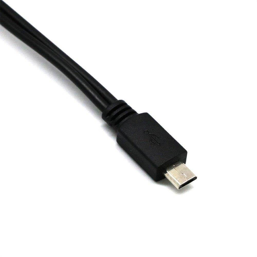 3 in1 Male to Female Micro USB to USB 2.0 Power Charging Host OTG Cable Adapter USB-draai micro draad J.8
