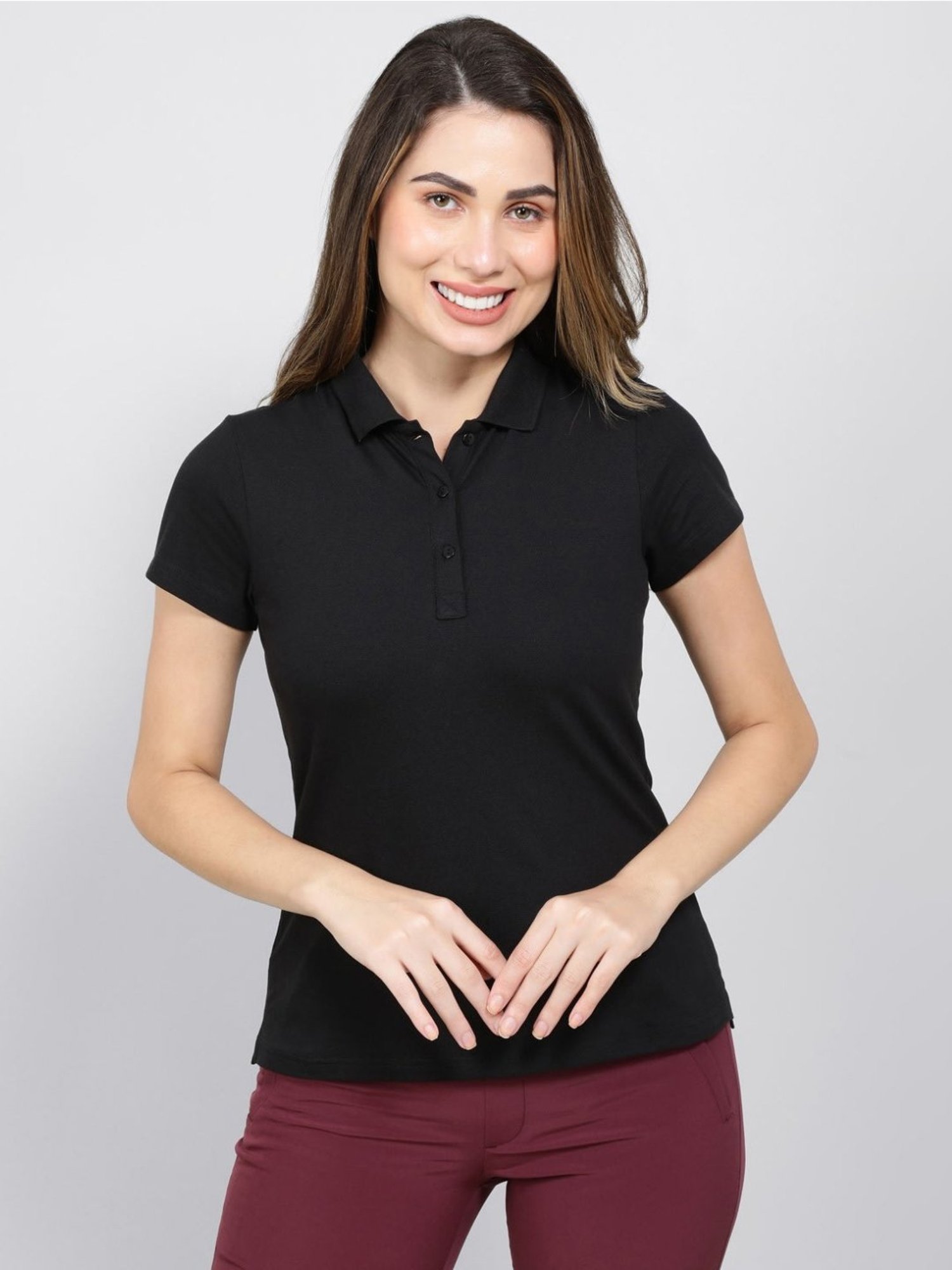 Jockey Coal Black Cotton T-Shirt