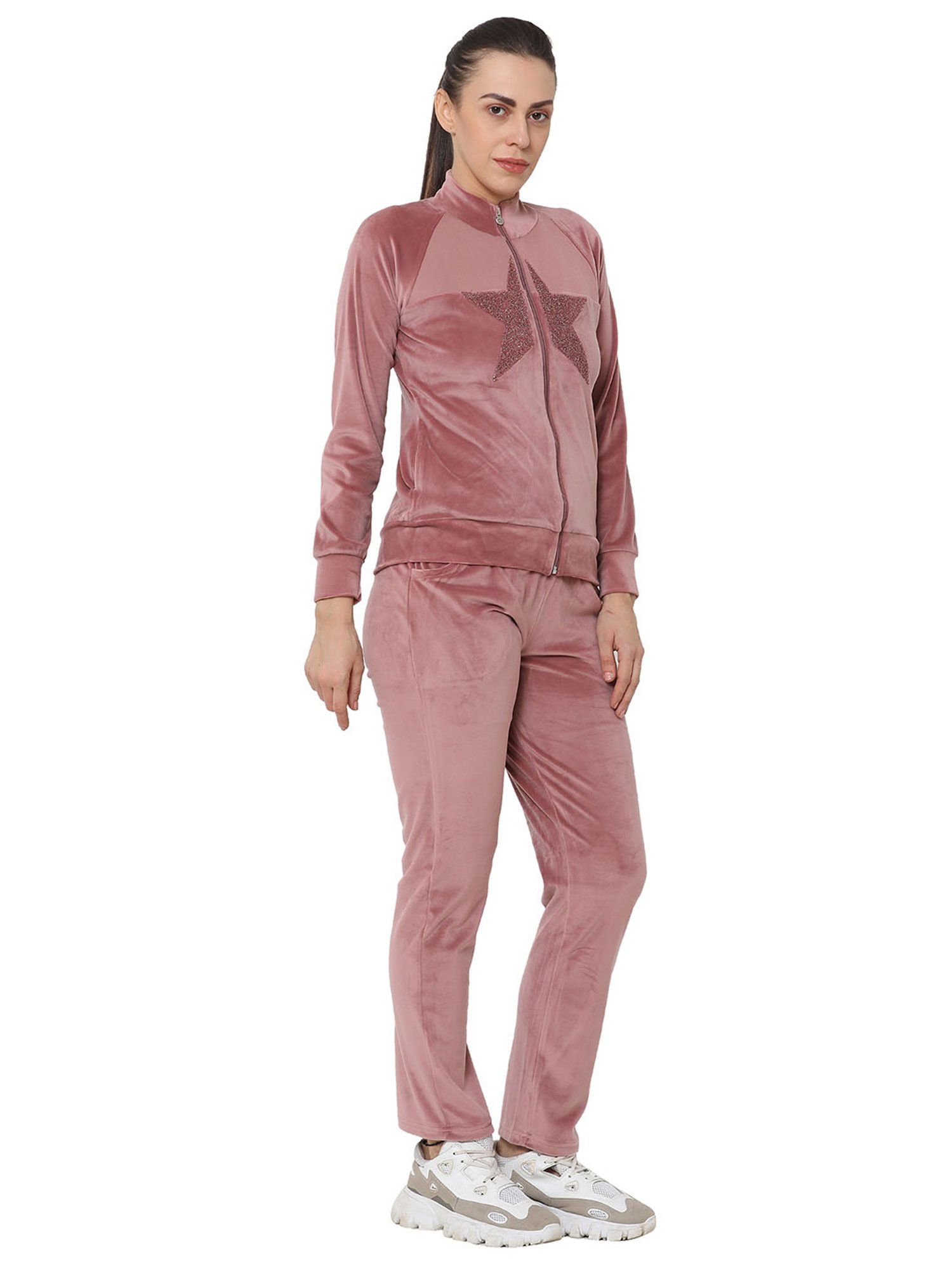 Sweet Dreams Pink Printed Sweatshirt With Pants