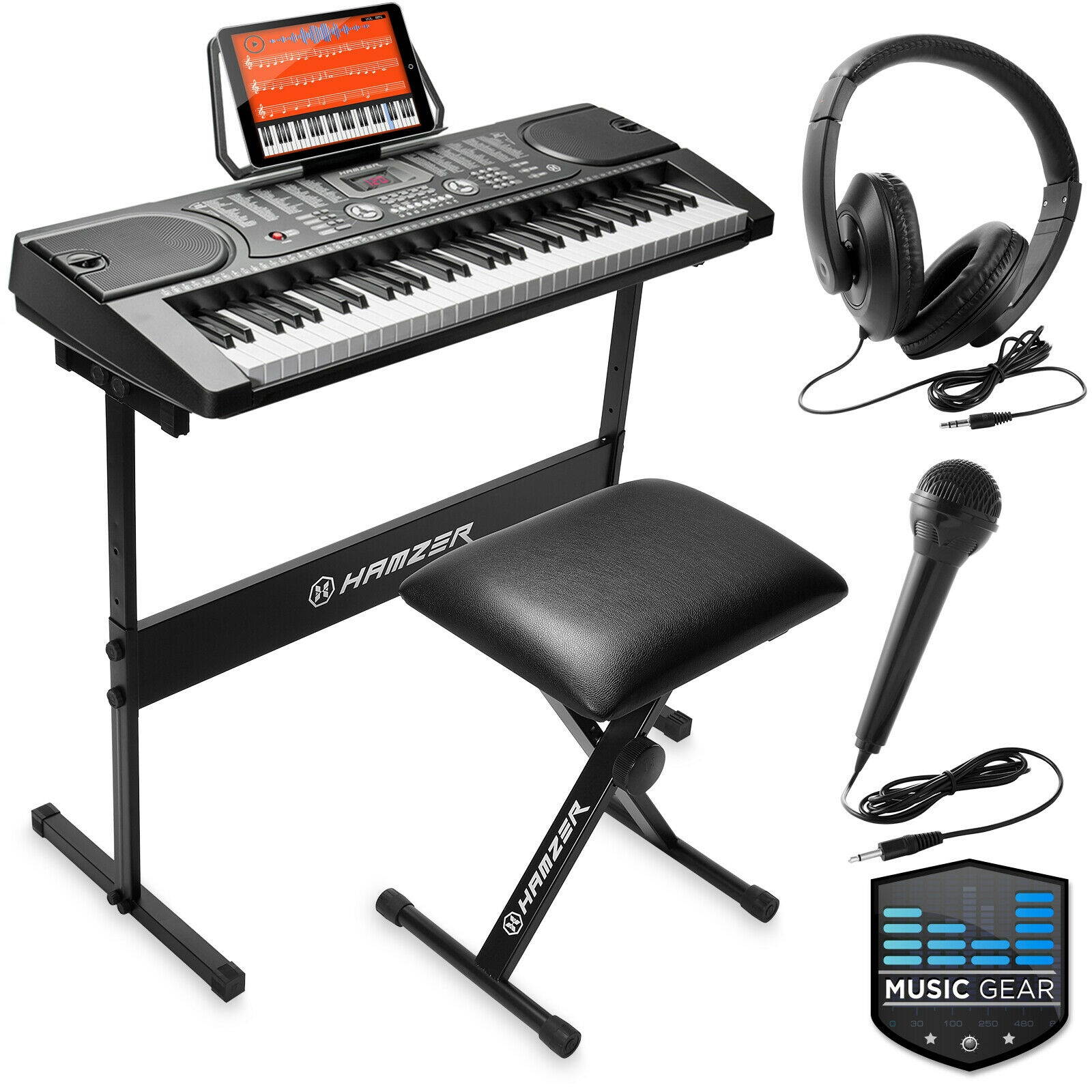 61-Key Digital Music Piano Keyboard - Portable Electronic Musical Instrument