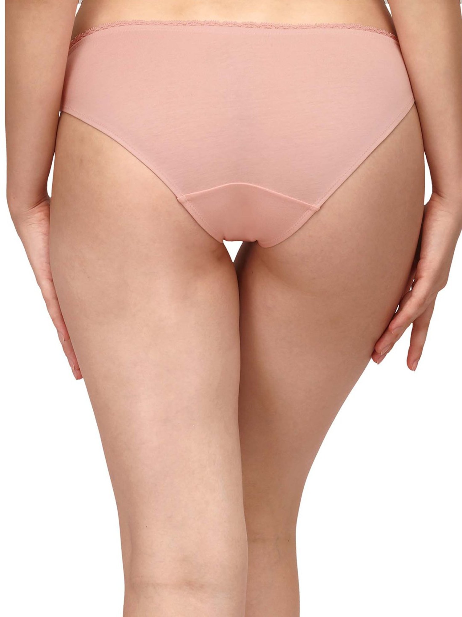 Soie Pink & Brown Bikini Panty - Pack of 2