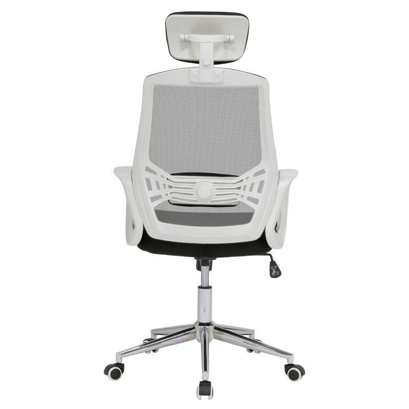 High Back Mesh Managers Chair White/Black - Calico Designs