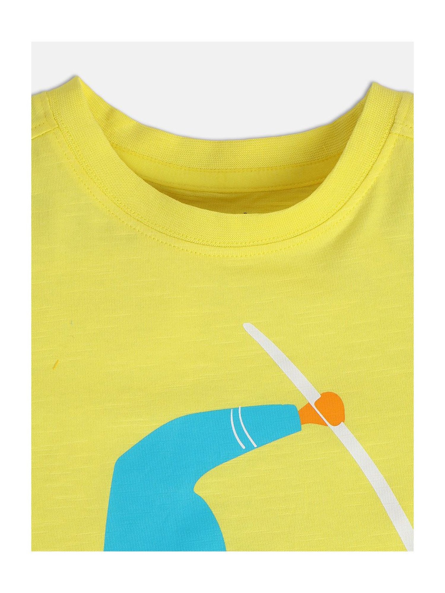 MINIKLUB Kids Yellow Printed T-Shirt