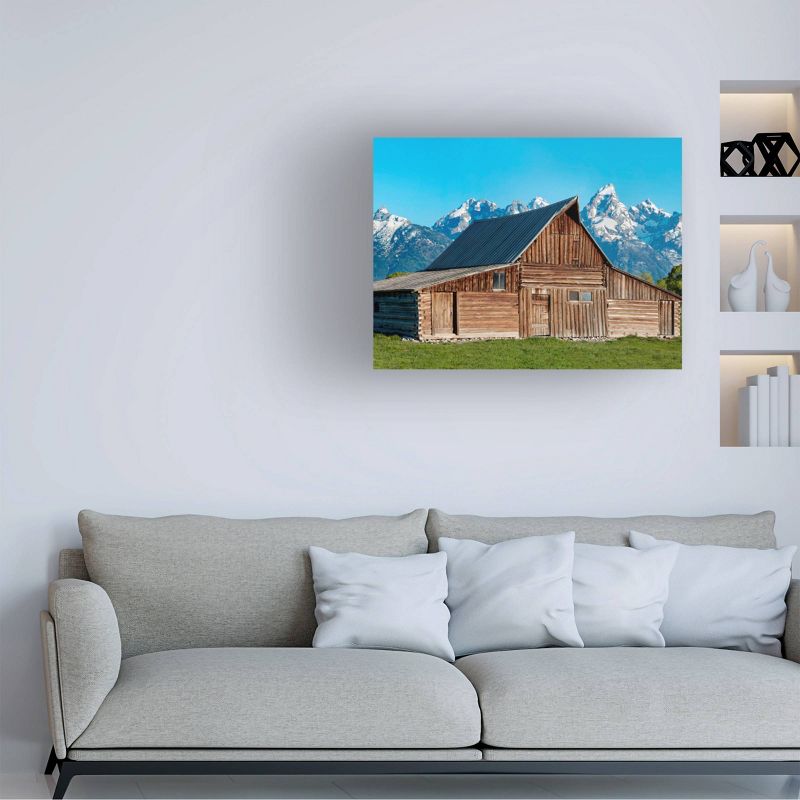 35" x 47" James McLoughlin 'Barn Scene X' Unframed Wall Canvas - Trademark Fine Art