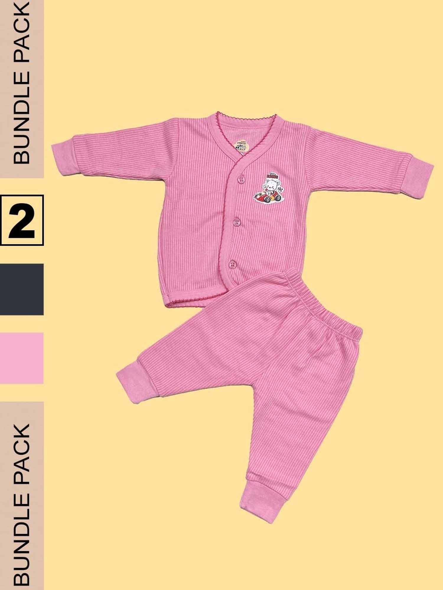 Bodycare Kids Assorted Striped Full Sleeves T-Shirt with Pants