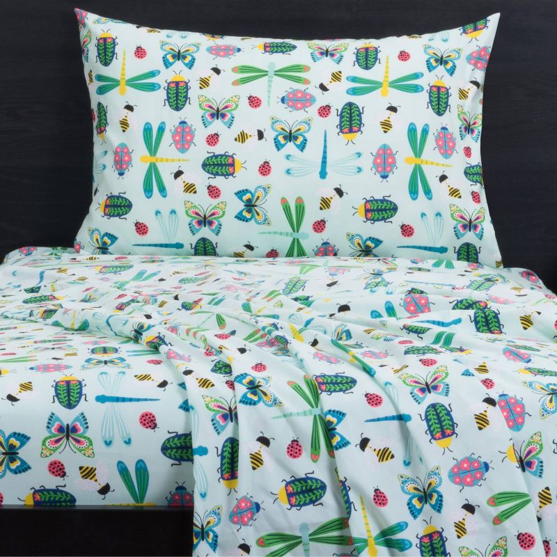 Queen Snug As A Bug Twin Sheet Set Green - Highlights