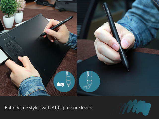 XP-Pen Star06 Wireless 2.4G Graphics Drawing Tablet Digital tablet Painting Board with 6 Hot Keys