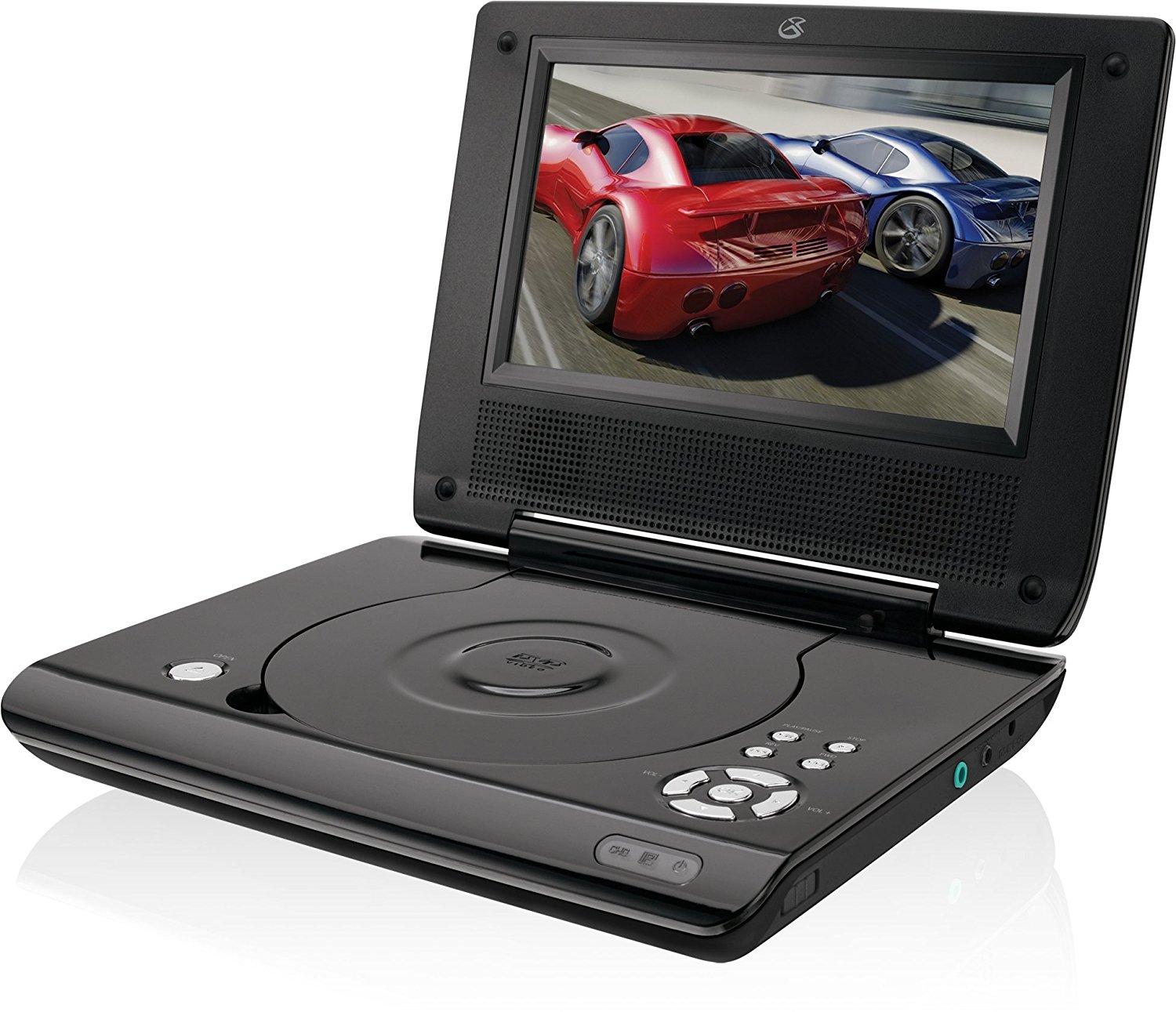 Gpx Pd701b Portable Dvd Player - 7" Display - 480 X 234 - Black