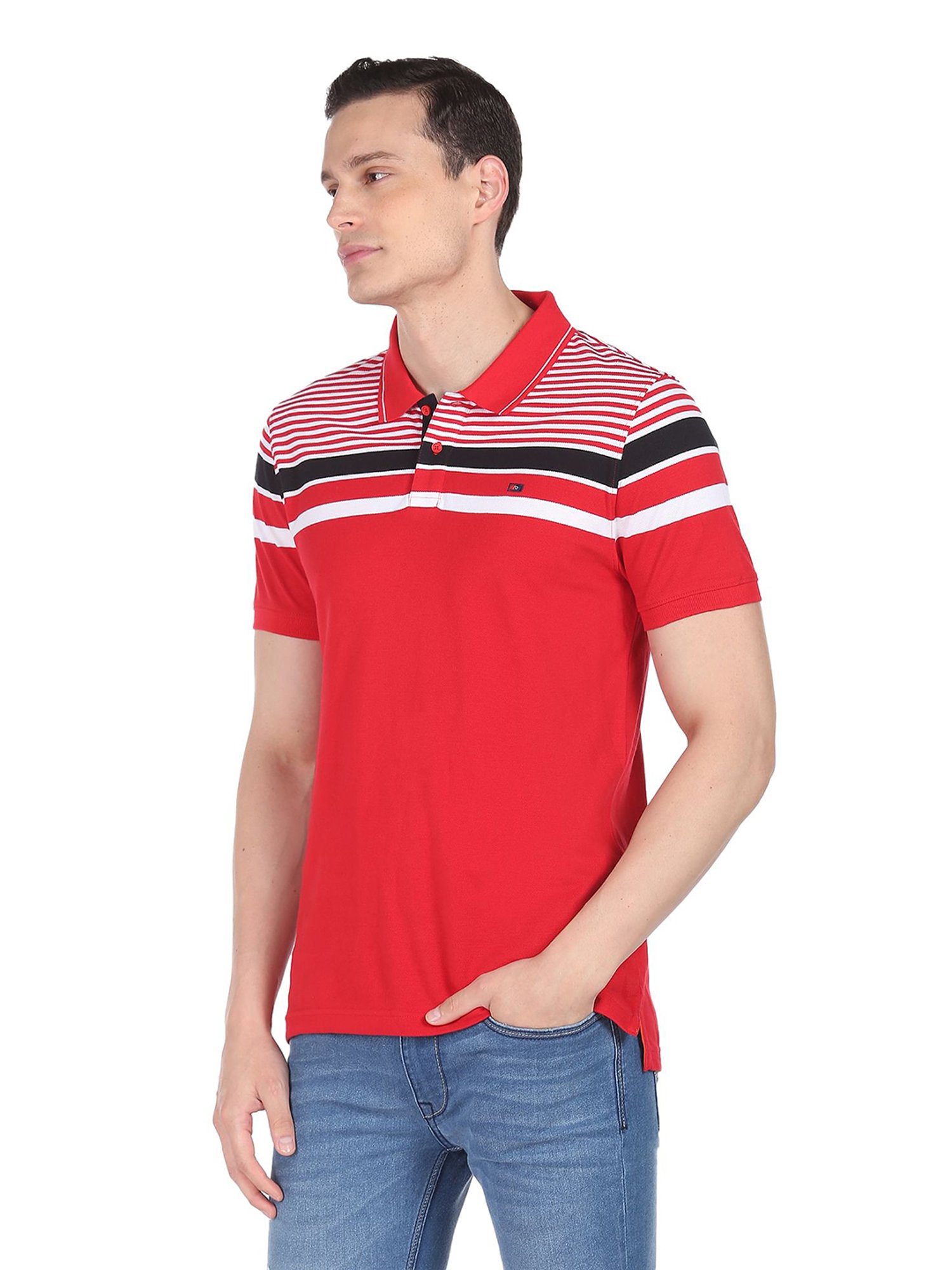 AD by Arvind Red Polo T-Shirt