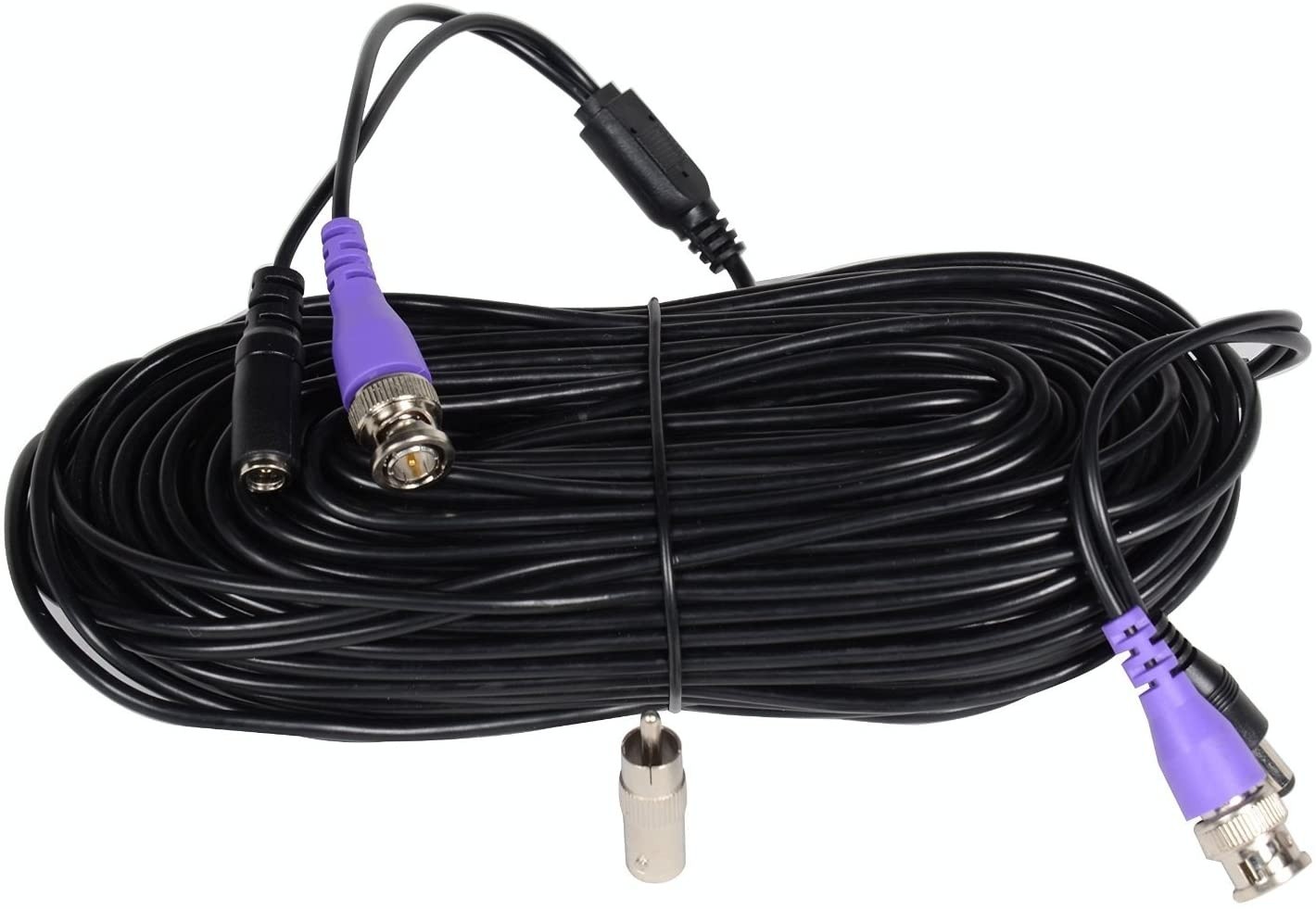 VideoSecu 4 Pack 150ft Pre-Made All-in-One Video Power Security Camera Extension Cables with BNC RCA Connector for HD-CVI HD-TVI AHD 960H 720P 960P CCTV Surveillance Camera DVR System CBHD1504 B8O