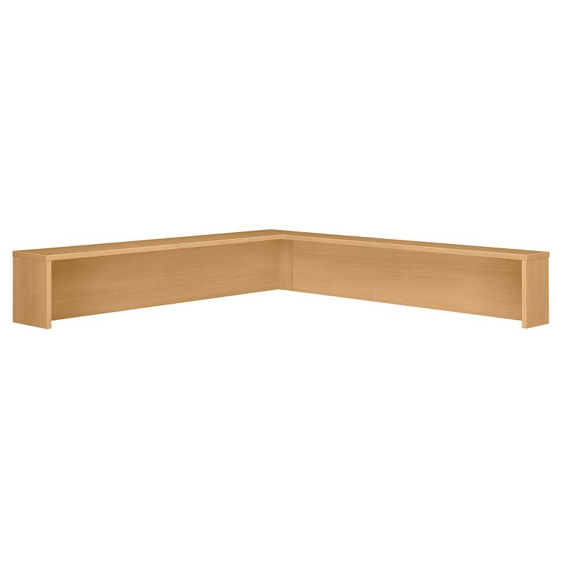 Bush Series C Light Oak Reception L-Shelf WC60376