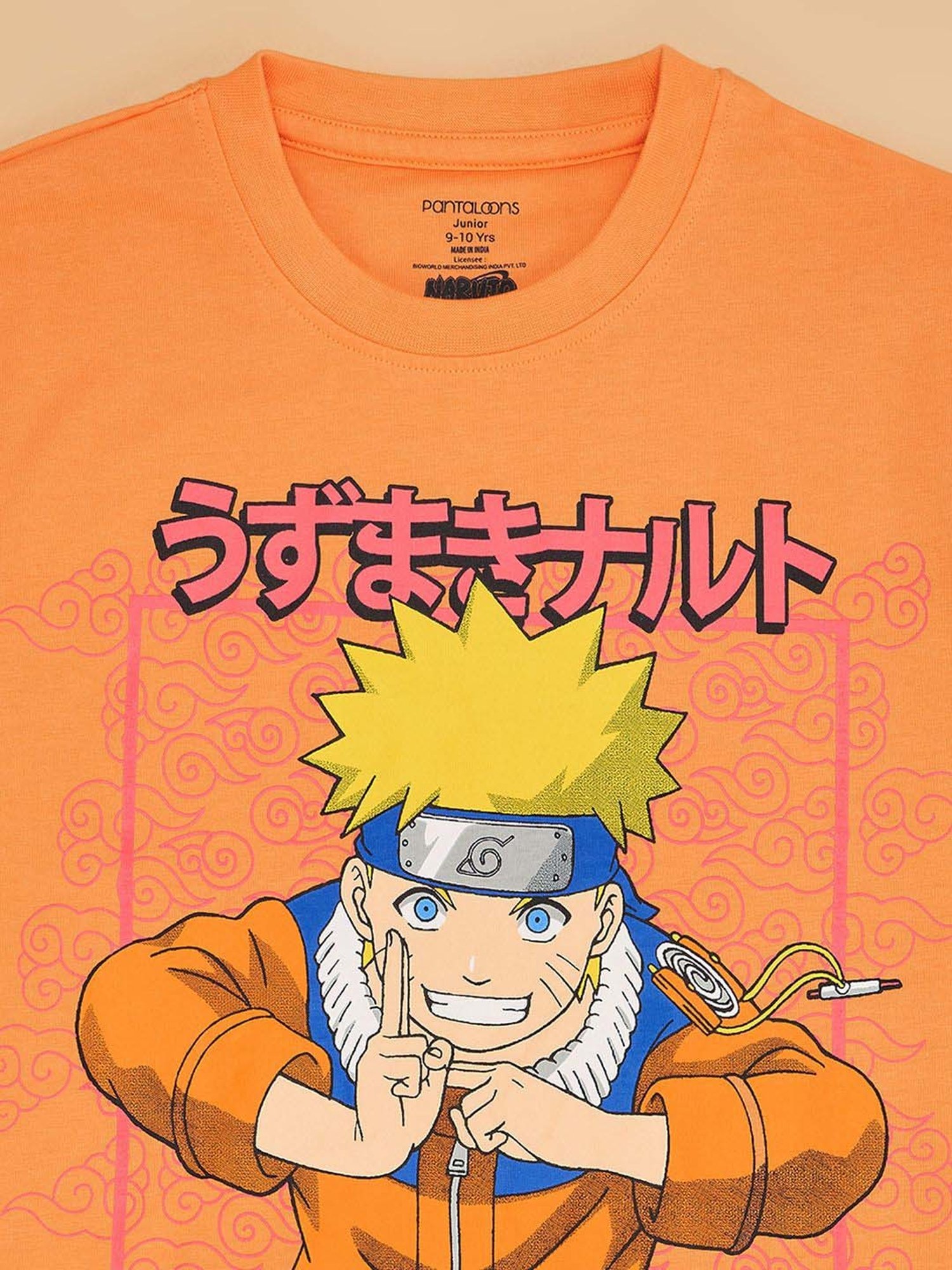 Pantaloons Baby Kids Papaya Cotton Regular Fit T-Shirt