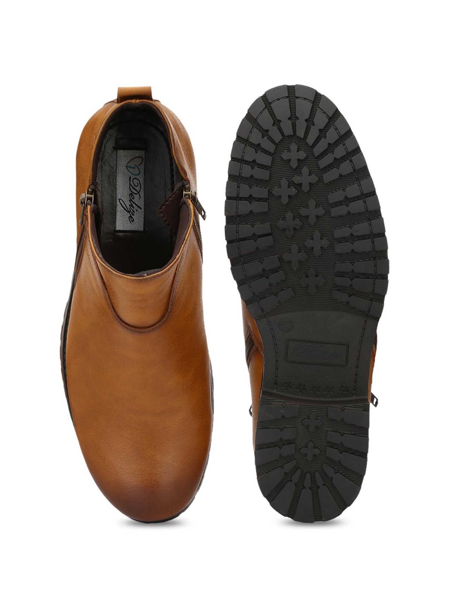 Delize Men's Tan Formal Boots