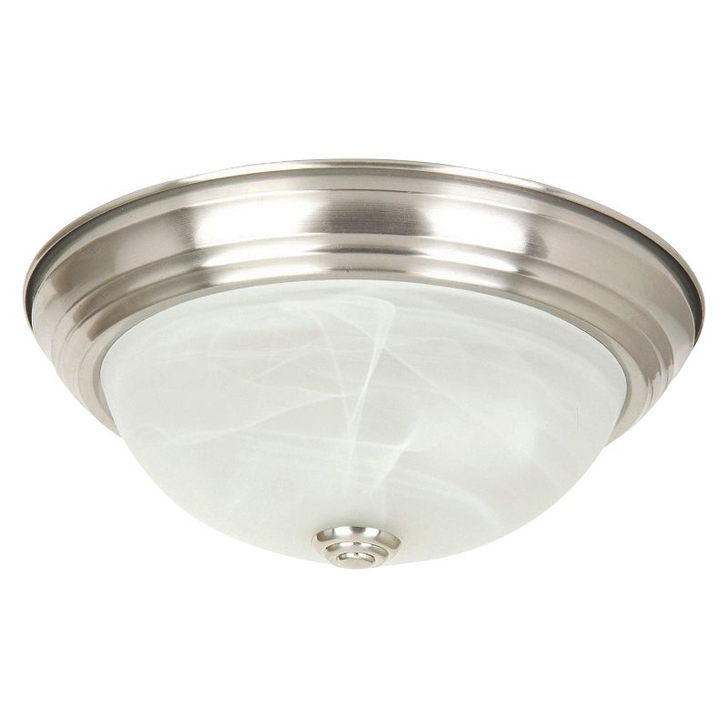 Yosemite 2-Light Flush Mount Light - Satin Nickel
