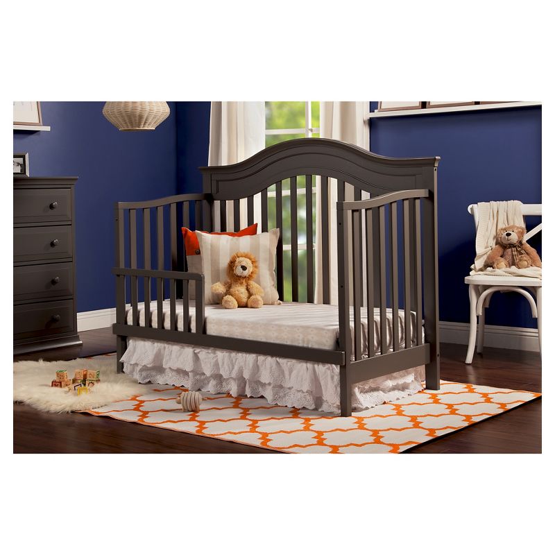 DaVinci Brook 4-in-1 Convertible Crib with Toddler Rail - Slate