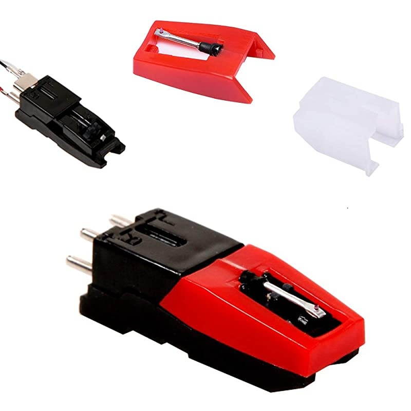 Set of 10 Vinyl Record Player Turntable Cartridge With Universal Replacement Stylus Needles  2pcs Turntable Record Player Cartridge 8pcs Needle Stylus for LP Phonograph Record Player
