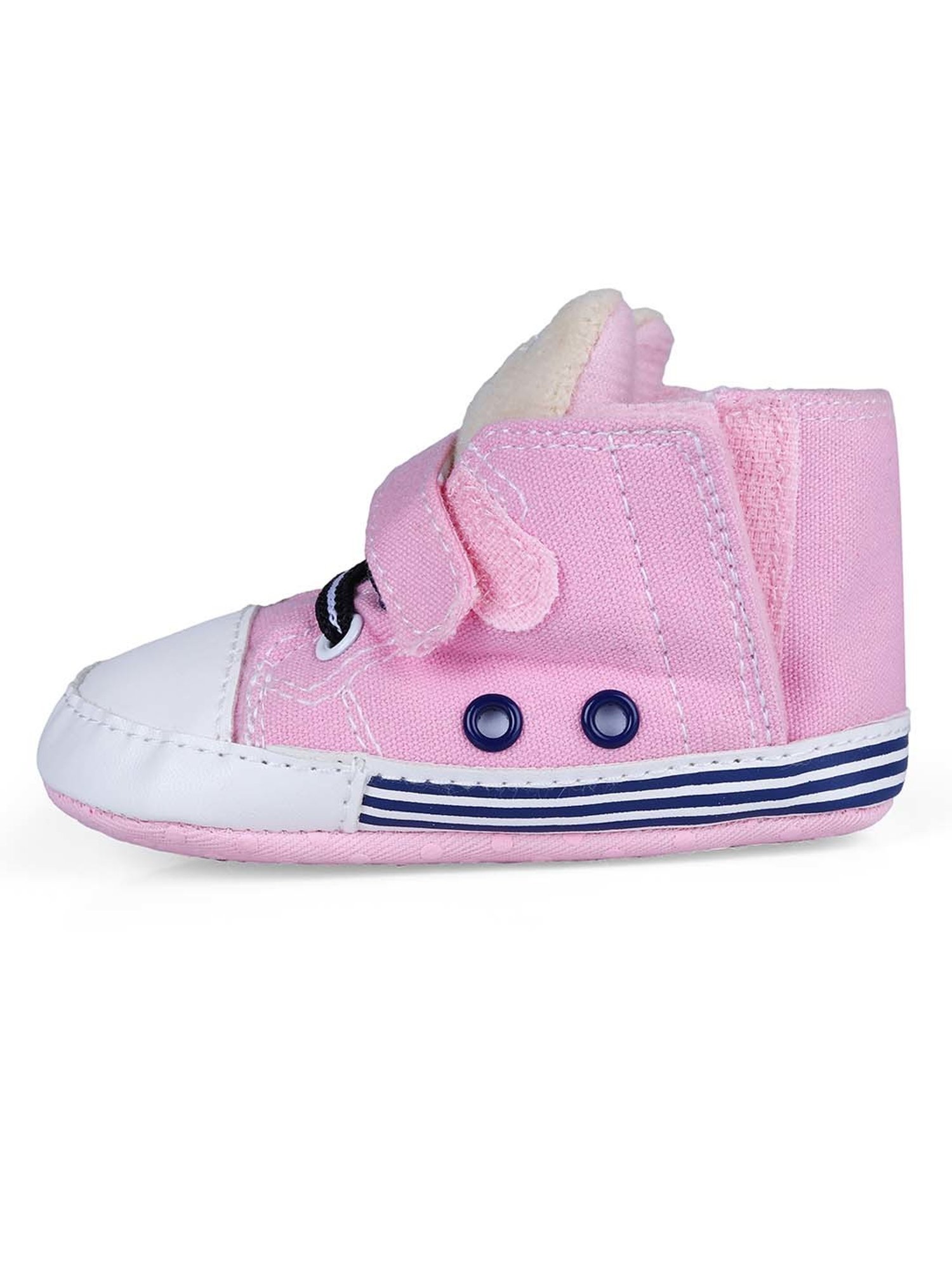 Baby Moo Kids Pink & White Casual Booties