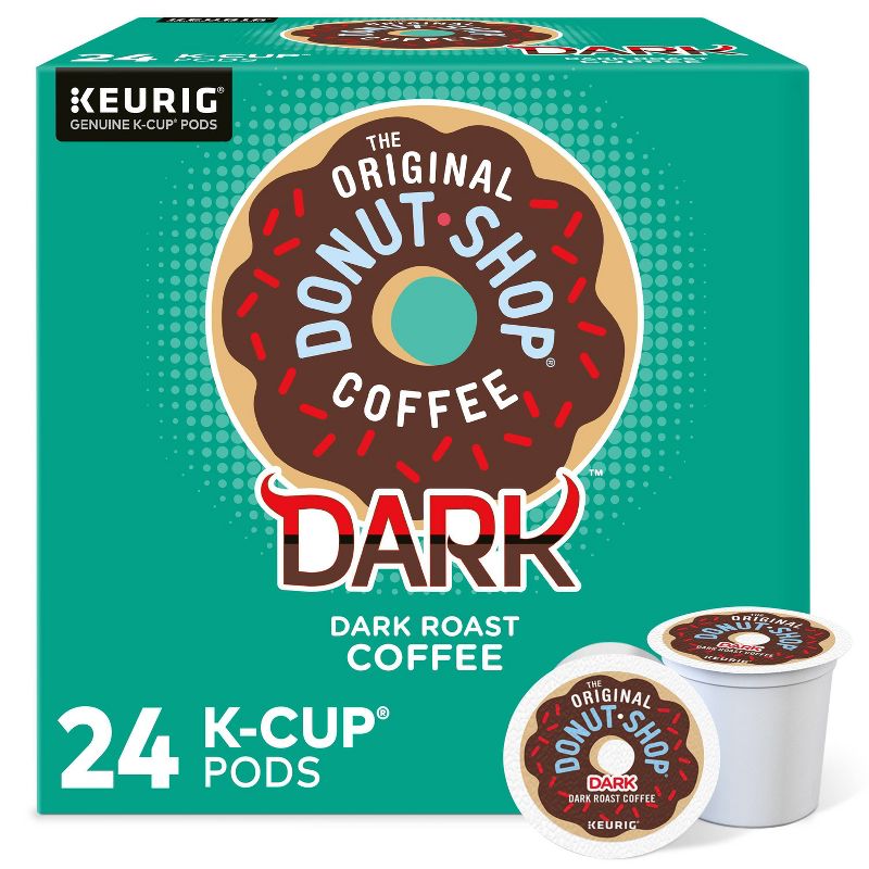 The Original Donut Shop Dark Keurig K-Cup Coffee Pods - Dark Roast - 24ct